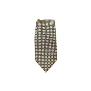 Izod Necktie Tie Blue and Yellow with Geometric Pattern 62"x3.25"